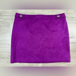 White House Black Market Vibrant Purple Mini Skirt